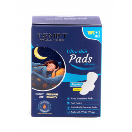 Tempt Pads NIGHT U/Thin 10+2