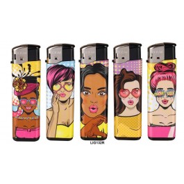 Boom Elec Lighter Pop Art 50PK