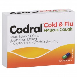 Codral Cold & Flu MUCUS 16caps