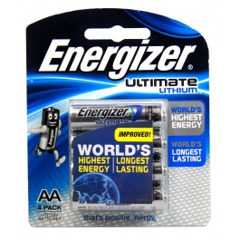 Energizer Ultim Lithium AA 4pk