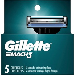 Gillette Mach3+ Replacement Cartridges 5pk
