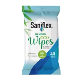 Saniflex BAMBOO Eco Wipes 40PK