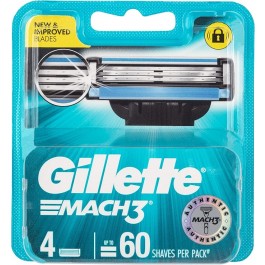 Gillette Mach 3 cartridges pk4