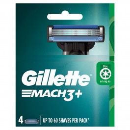 Gillette Mach3 PLUS 4pk Cart