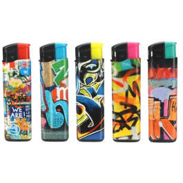 Boom Elec Lighter Grafiti 50PK