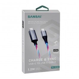 USB-C TO USB-C LED Light up RGB cable
