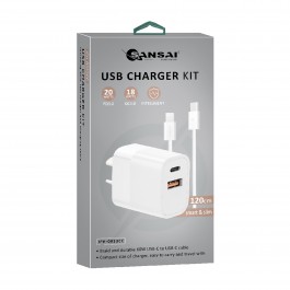 Wall Charger BRAID USBC>C 20W
