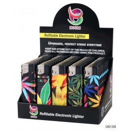 Boom Elec Lighter Leaf 50PK