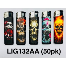 Boom Elec Lighter Skull2 50PK