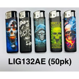 Boom Elec Lighter Skull3 50PK