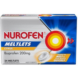 Nurofen Meltlets 24pk Citrus