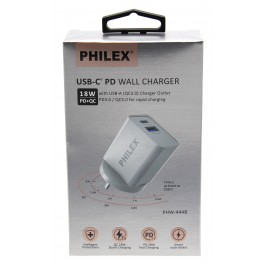 Wall Charger USB-C PD+QC 18W