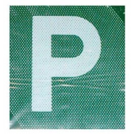 P Plate plastic green