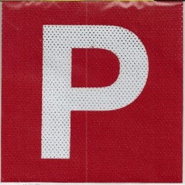 P Plate see Through red