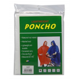 Rain Poncho Vinyl (White only)