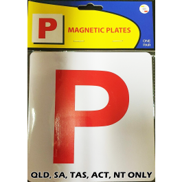 P Plate Magnetic Red/White