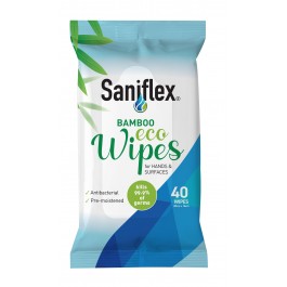 Saniflex BAMBOO Eco Wipes 40PK