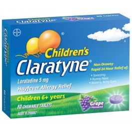 Claratyne 10 Chew Tab Children