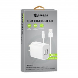 TYPE-C 2USB W/C 2.1A
