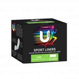 U By Kotex Liners SPORT 30PK