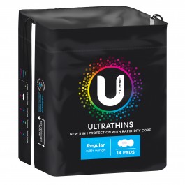 U By Kotex Pads U/T WING REGULAR 14pk
