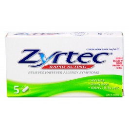 Zyrtec 5 Mini Tablets