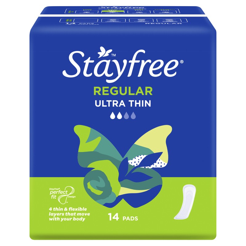 Stayfree Pads REGULAR U/Thin 14pk