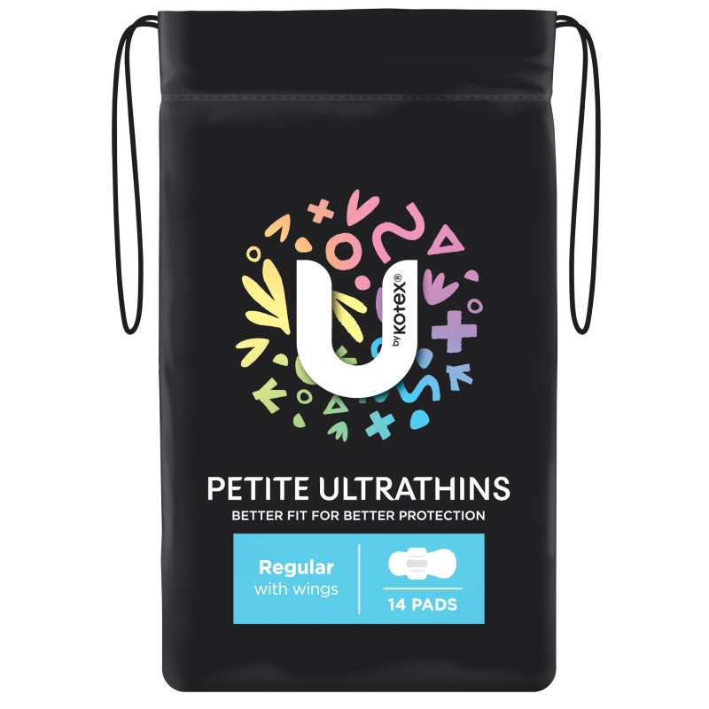 U By Kotex Pads PETITE Reg14PK