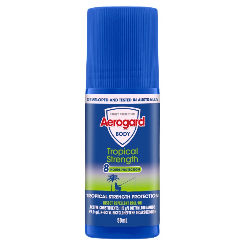 AEROGARD ROLL-ON Tropical Strength 8hr Protection 50ml