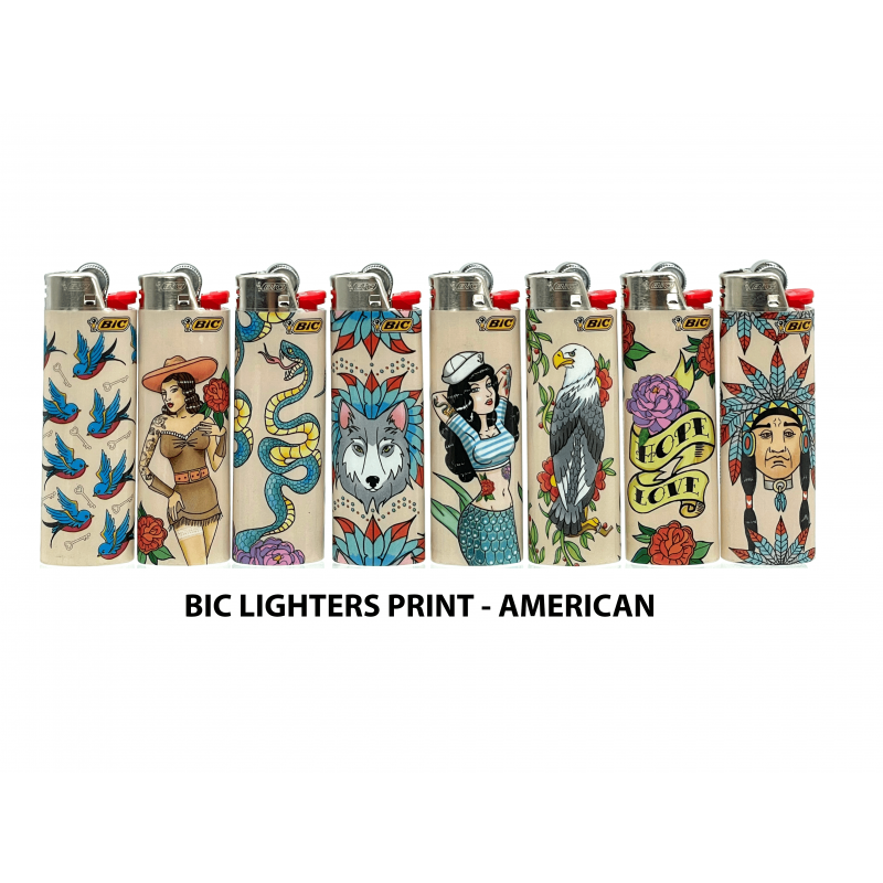 Bic Lighters print 
