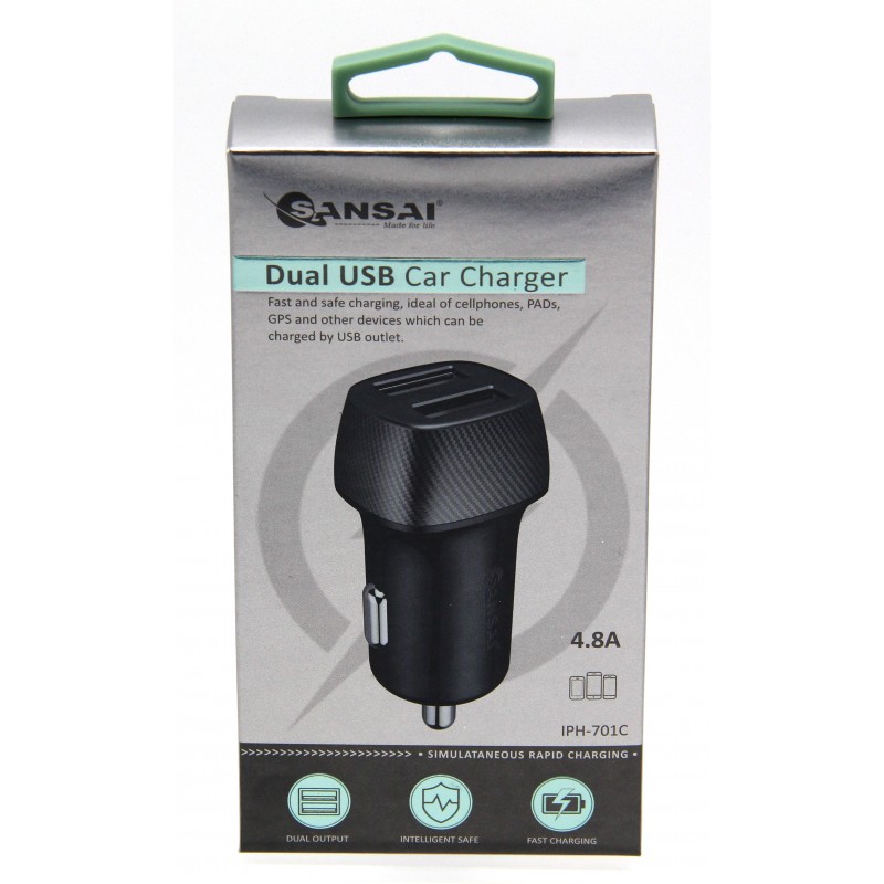 Dual USB Car Charger Sansai