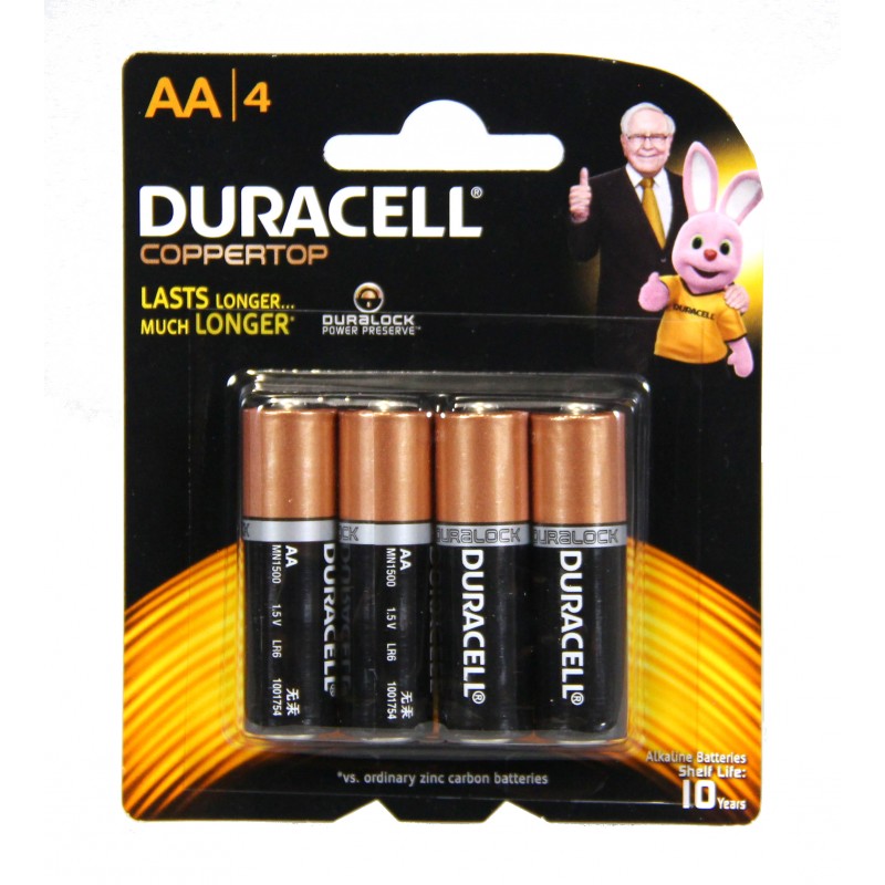 Duracell AA 4pk Batteries Products PeleGuy Distribution Pty Ltd