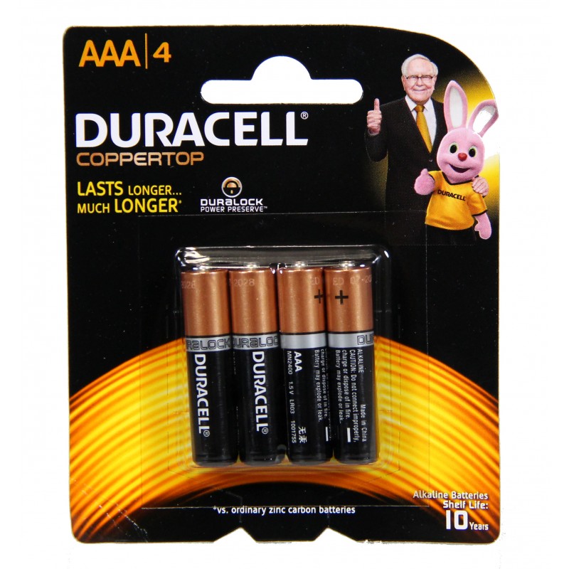 Duracell AAA 4pk 