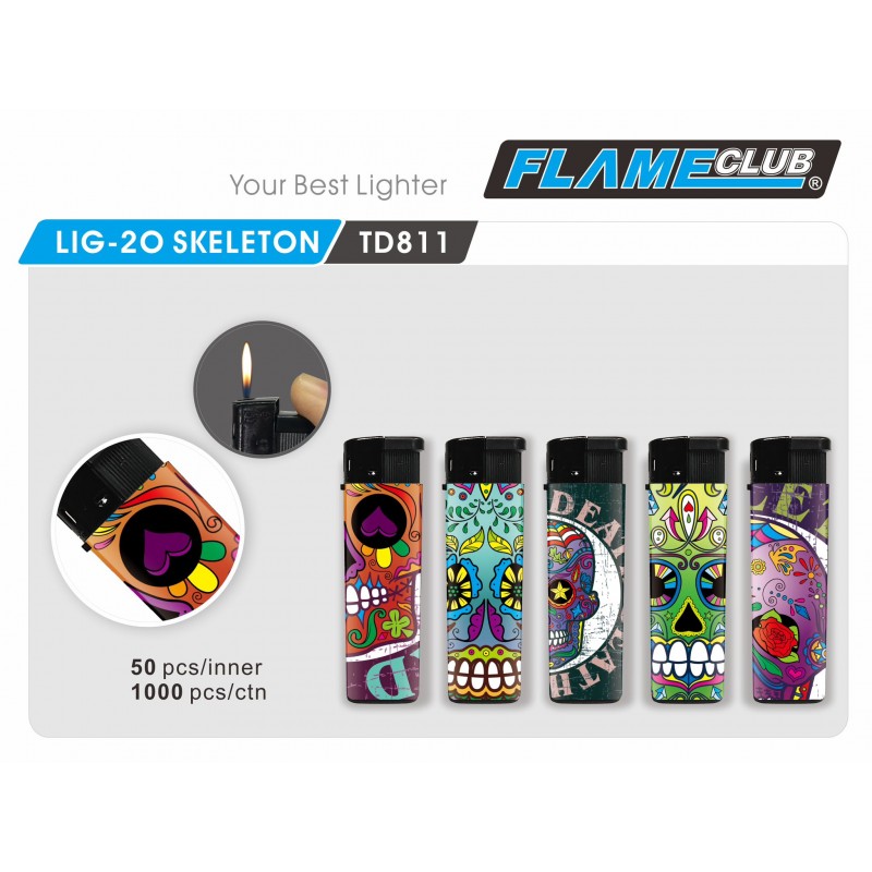 Lighter- Flame Club Electronic 50PK