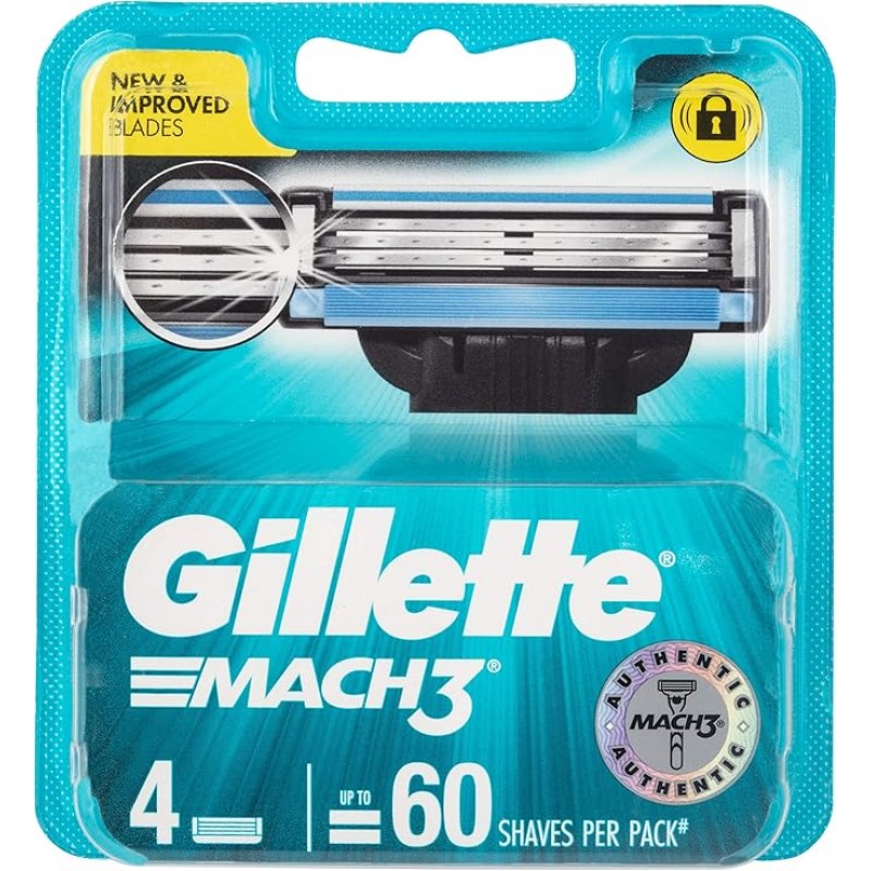 Gillette Mach 3 cartridges pk4