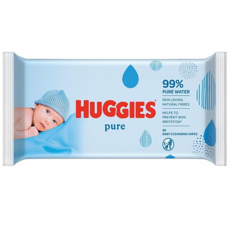 Huggies Wipes - Pure 56pk