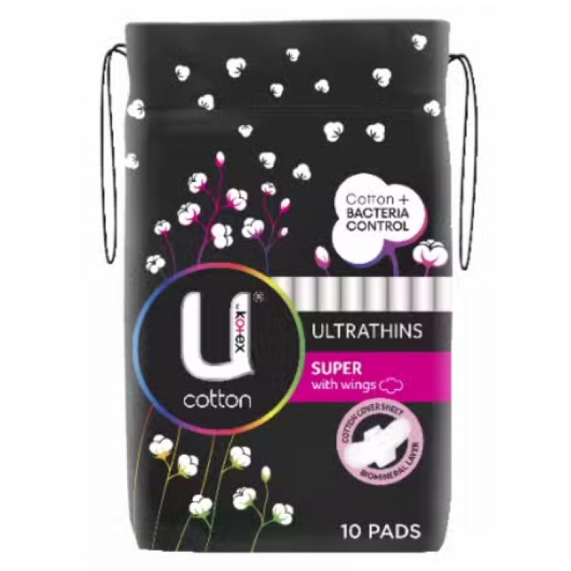 U By Kotex Pads U/Thin Sup10PK