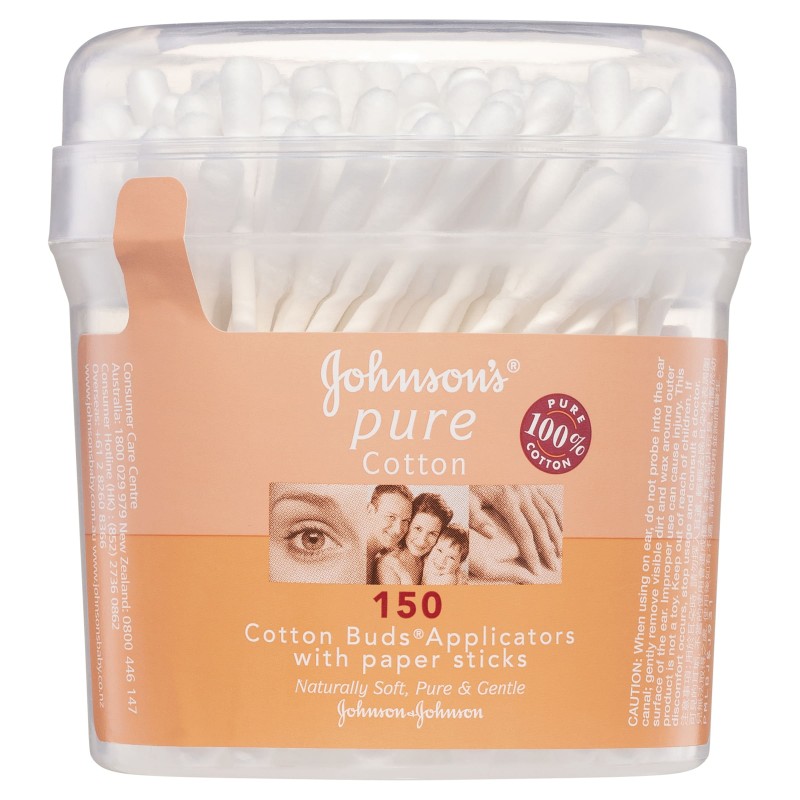 JOHNSONS Pure Cotton Buds 150pk