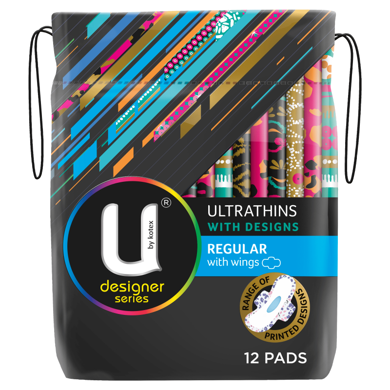 U By Kotex Pads Design Reg12PK