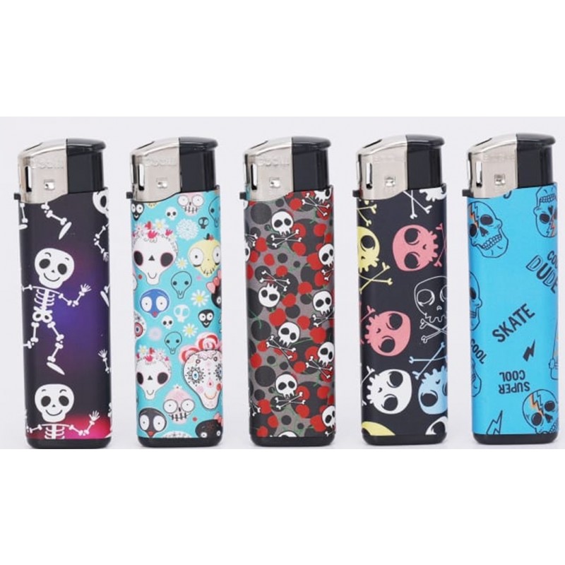 Boom Electric Lighter SKULL25 50PK