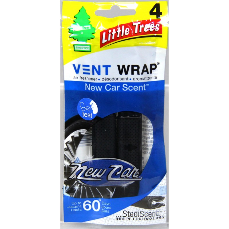 Little Trees Vent WRAP New Car 4pk