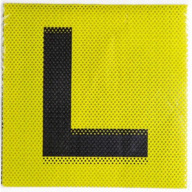 L Plate see through yellow 