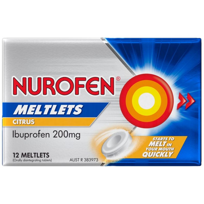 Nurofen Meltlets 12pk Citrus