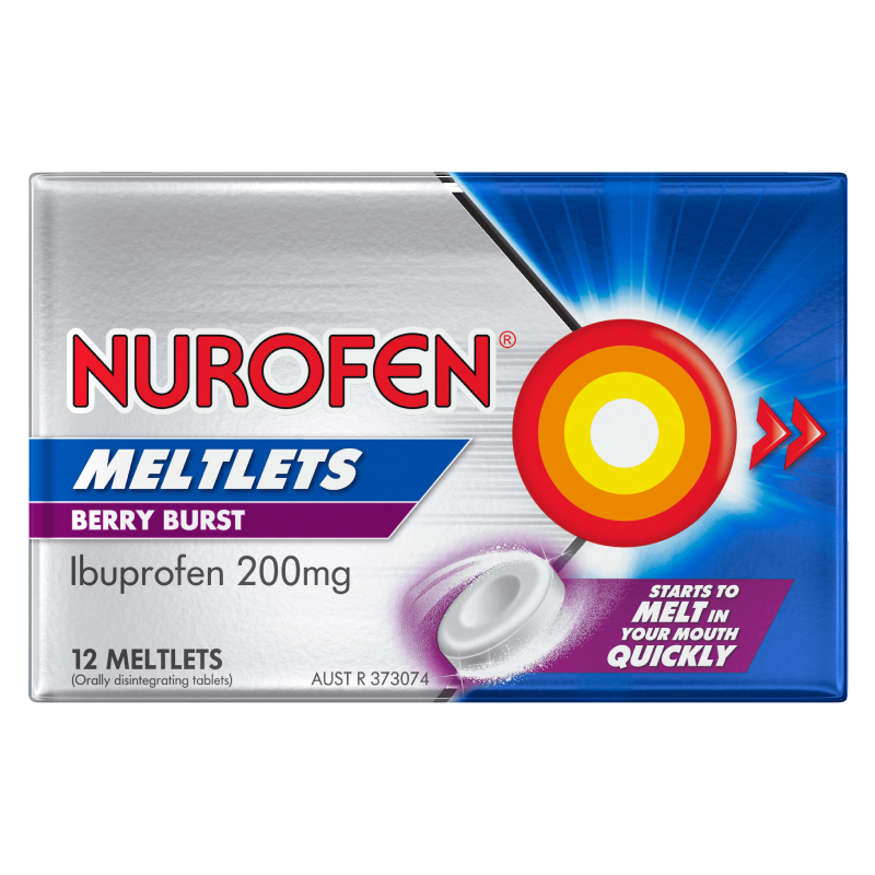 Nurofen MELTLETS 12pk Berry