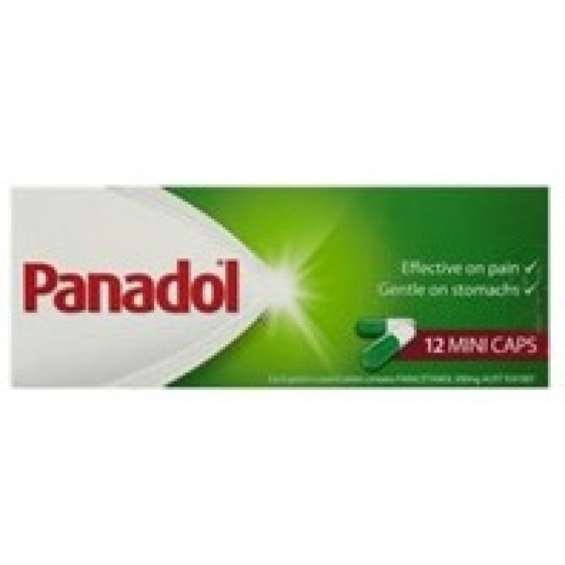 Panadol 12pk Mini Caps 