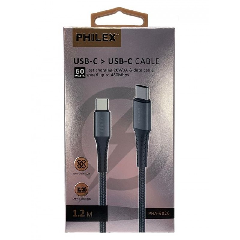 USB-C - USB-C Cable 60W Philex