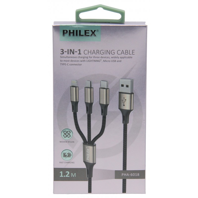 3 IN 1 Data cable  PHILEX