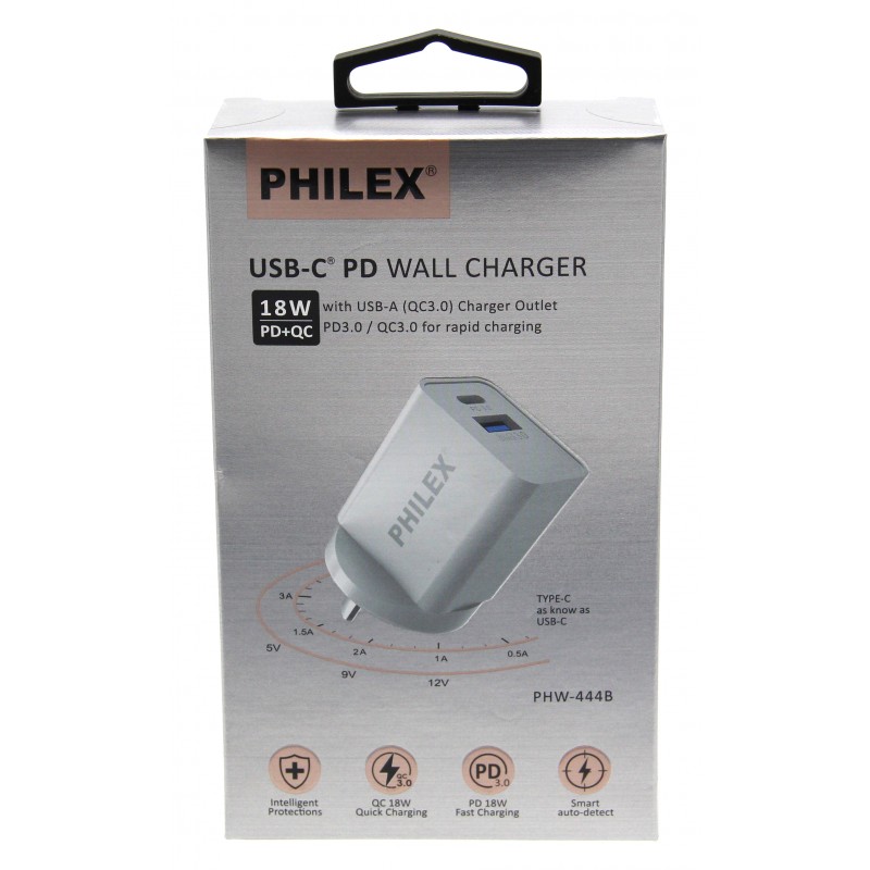 Wall Charger USB-C PD+QC 18W