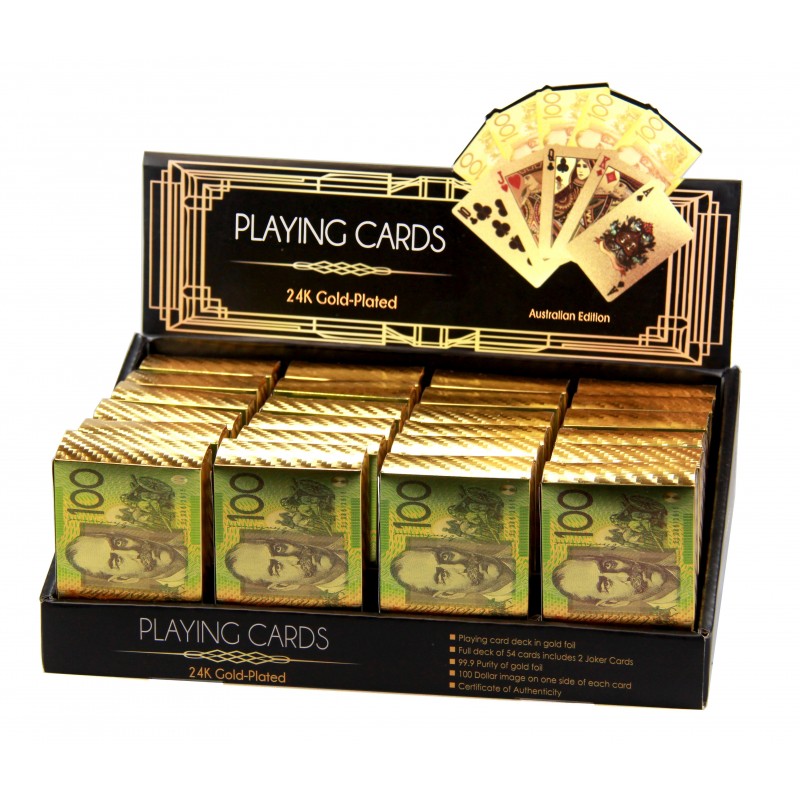 Playing Cards Gold Plated