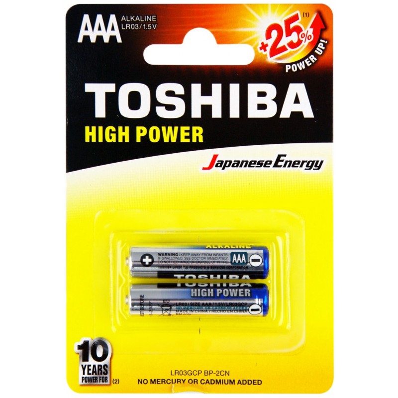 Toshiba Alkaline AAA2PK